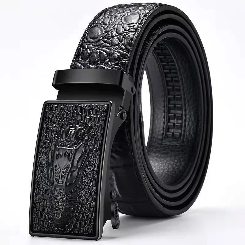 Men's Belt Leather Automatic Buckle Business Casual High-quality Crocodile Pattern Leather Belt with Automatic Buckle
Men's Belt Leather Automatic Buckle Business Casual High-quality Crocodile Pattern Leather Belt with Automatic Buckle