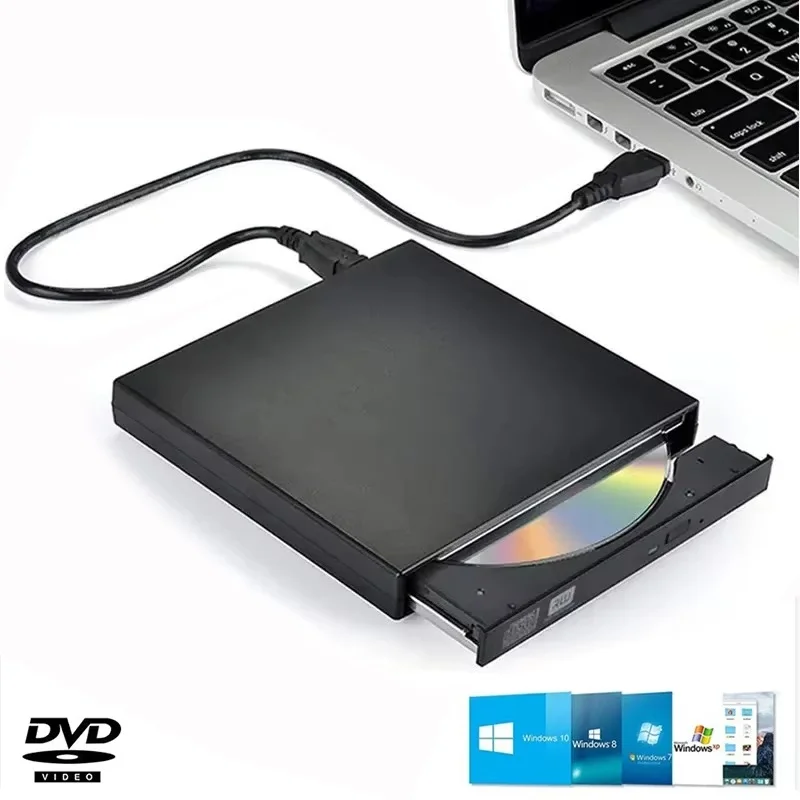 USB 3.0 External CD DVD Drive USB Protectable External CD-RW Drive DVD-ROM Player Burner Player For Laptop Desktop PC Computer