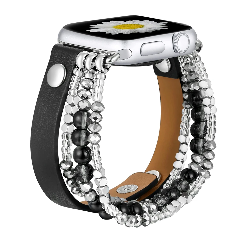 Браслет кожаный с бусинами для apple watch ultra 8 7 6 5 4 3 iwatch band 41 мм 40 мм 49 мм 45 мм 44 мм 42 мм 38 мм, эластичный браслет ручной работы
Браслет кожаный с бусинами для apple watch ultra 8 7 6 5 4 3 iwatch band 41 мм 40 мм 49 мм 45 мм 44 мм 42 мм 38 мм, эластичный браслет ручной работы