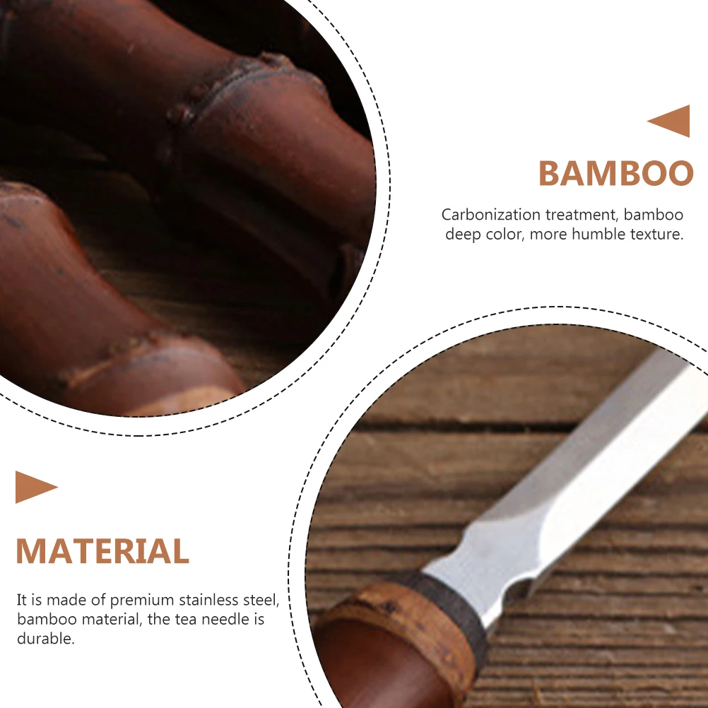 Bamboo Needle Stainless Steel Puer Cutter For Kung Fu Tea Culture Tool Set Home Office Use Tea Ware Accessories
Bamboo Needle Stainless Steel Puer Cutter For Kung Fu Tea Culture Tool Set Home Office Use Tea Ware Accessories