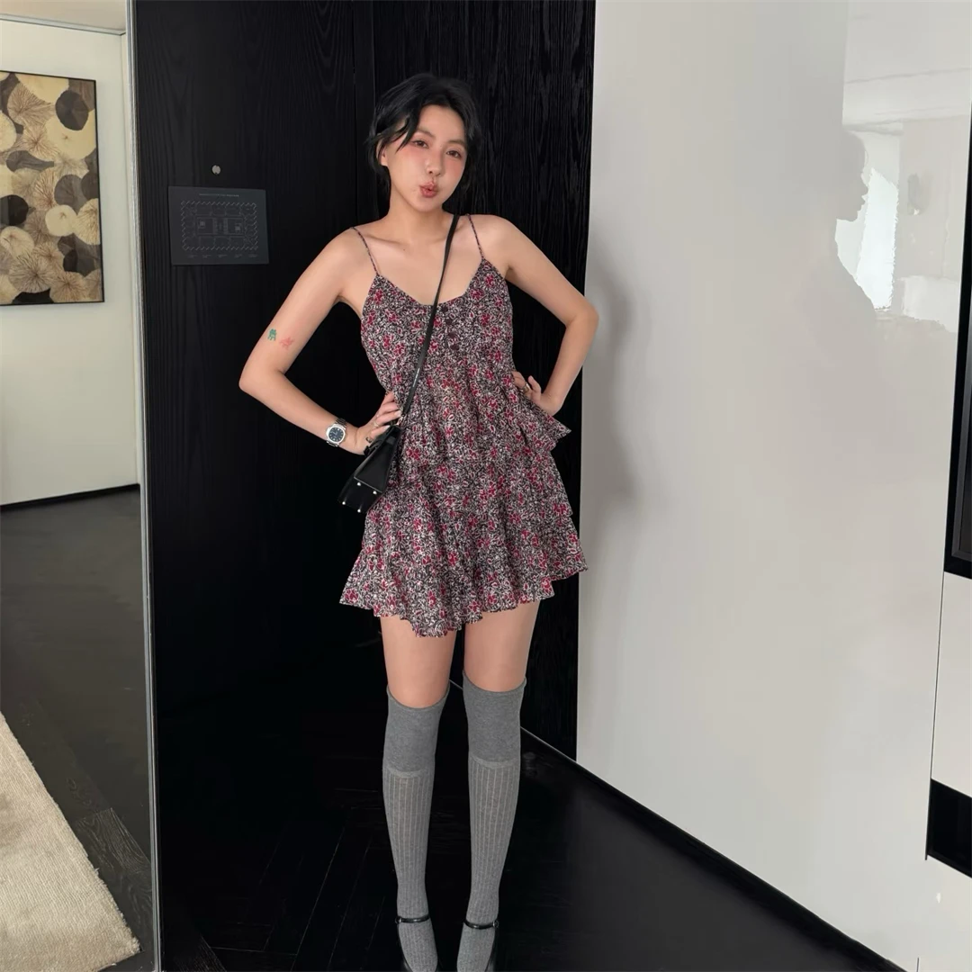New Season Colors! Isa Halter Set Spring Floral Print Shorts Breathable Pure Cotton Women's Vest Top Square Collar Short Length
New Season Colors! Isa Halter Set Spring Floral Print Shorts Breathable Pure Cotton Women's Vest Top Square Collar Short Length