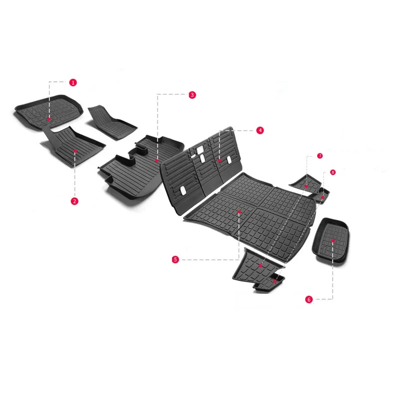 Car Full 3D Floor Mats Trunk Mats For Model Y 2017-2024 Premium All Weather Anti-Slip Waterproof Custom Fit Floor Liners
Car Full 3D Floor Mats Trunk Mats For Model Y 2017-2024 Premium All Weather Anti-Slip Waterproof Custom Fit Floor Liners