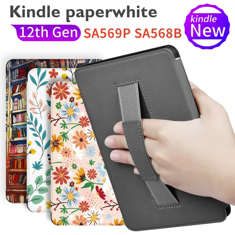 Case For Kindle Paperwhite 2024 12th Generation and Colorsoft 7Inch Model No. SA569P SA568B PU Leather Case with Hand Belt Strap
Case For Kindle Paperwhite 2024 12th Generation and Colorsoft 7Inch Model No. SA569P SA568B PU Leather Case with Hand Belt Strap
