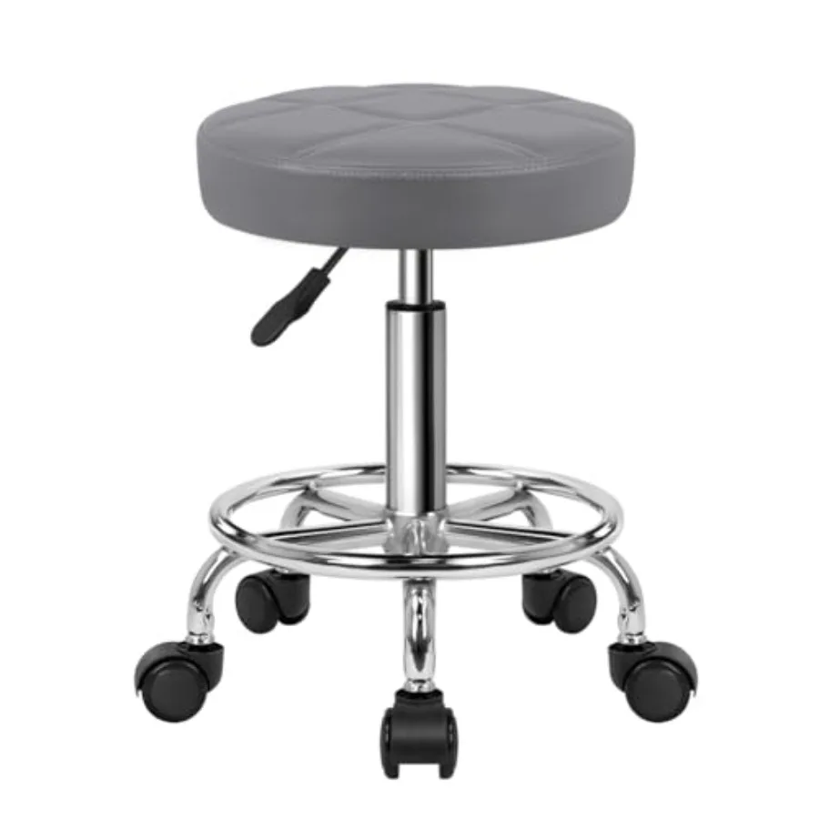 Round Rolling Stool Chair PU Leather Height Adjustable Swivel Drafting Work SPA Shop Salon Stools with Wheels Office Chair Smal
Round Rolling Stool Chair PU Leather Height Adjustable Swivel Drafting Work SPA Shop Salon Stools with Wheels Office Chair Smal
