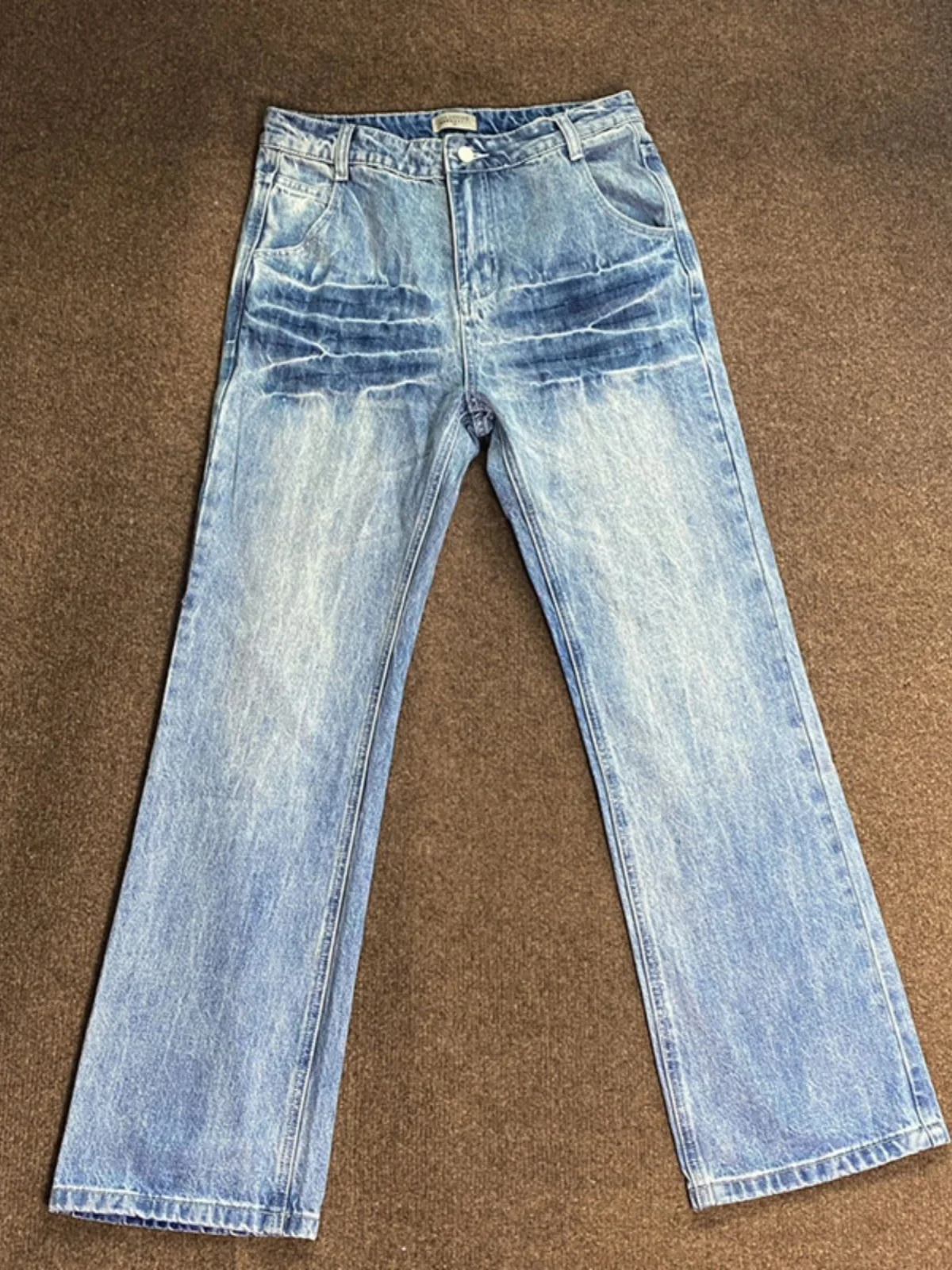 Lightning Pattern Men's Straight Leg Jeans Washed Gradient American High Street Style CleanFit Flared Pants Youth Fashion
Lightning Pattern Men's Straight Leg Jeans Washed Gradient American High Street Style CleanFit Flared Pants Youth Fashion