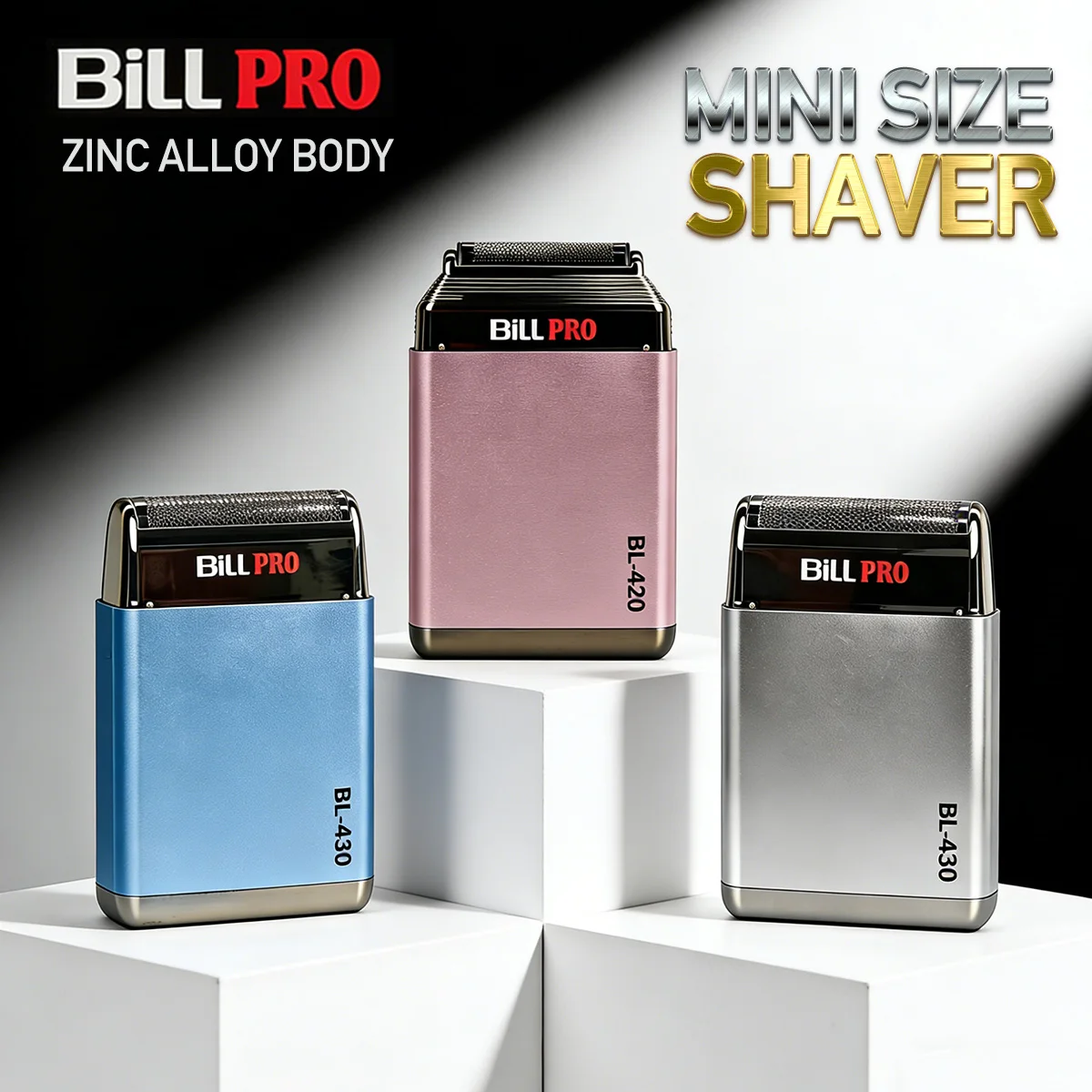 BiLL PRO Professional Barber Electric Metal Mini Shaver 430 420 7000RPM Clipper Titanium Single Foil Men's Beard Hair Trimmer
BiLL PRO Professional Barber Electric Metal Mini Shaver 430 420 7000RPM Clipper Titanium Single Foil Men's Beard Hair Trimmer