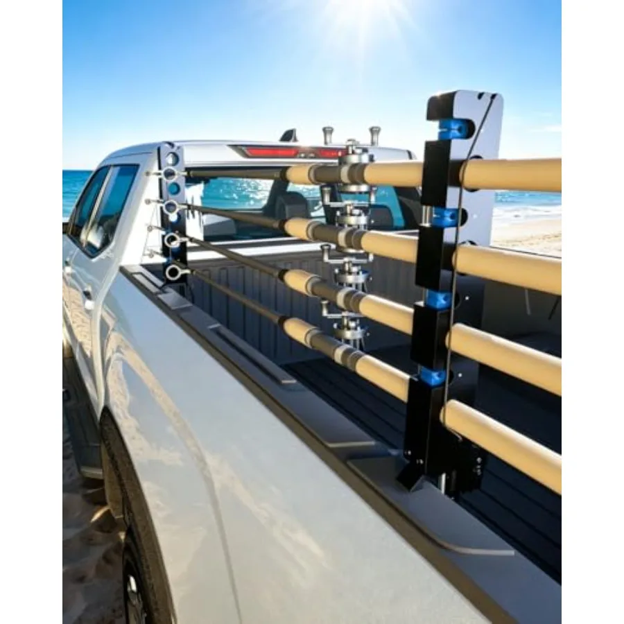 Fishing Pole Rack for Truck Bed Fishing Rod Holder Truck Fishing Pole Holder Holds up to 8 Rods or 4 Fly Rods Storage Organizer
Fishing Pole Rack for Truck Bed Fishing Rod Holder Truck Fishing Pole Holder Holds up to 8 Rods or 4 Fly Rods Storage Organizer