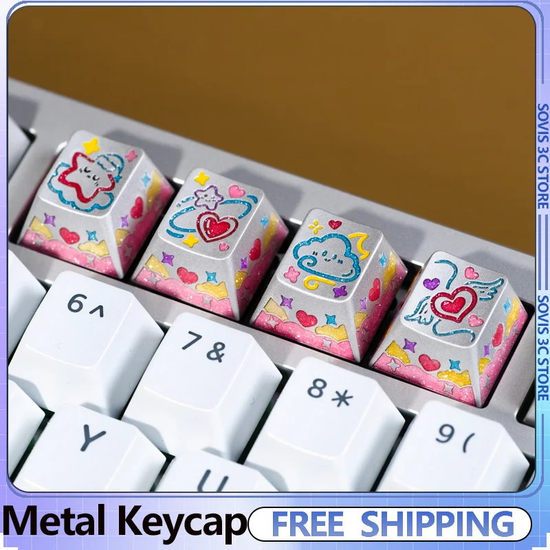 Cute Meteor Keycap Custom DIY Aluminum Alloy Metal Cherry Profile Keycaps for MX Mechanical Keyboard Boy/Girl Gifts
Cute Meteor Keycap Custom DIY Aluminum Alloy Metal Cherry Profile Keycaps for MX Mechanical Keyboard Boy/Girl Gifts