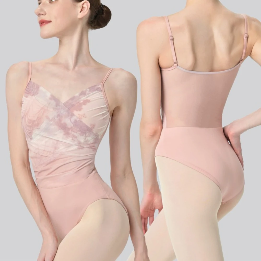 Pink Ballet Leotard Chinese-Inspired Mesh Camisole for Women – Elegant Lace Trim, Sheer Overlay, Dance & Performance Wear
Pink Ballet Leotard Chinese-Inspired Mesh Camisole for Women – Elegant Lace Trim, Sheer Overlay, Dance & Performance Wear