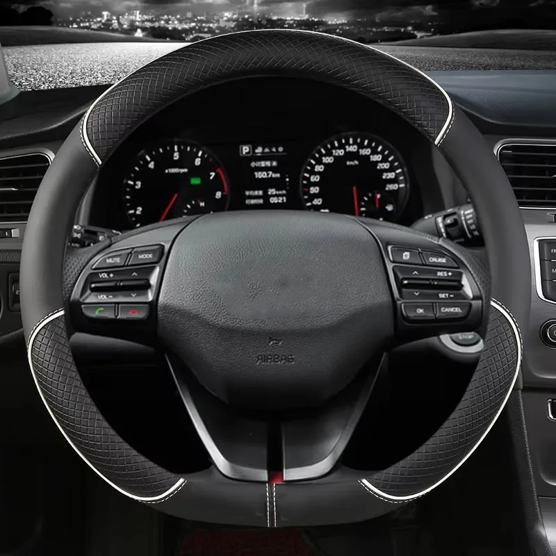 Non-slip PU Leather Car Steering Wheel Cover Anti-slip For Hyundai i30 Kona i10 i35 Elantra Santa Fe Auto Accessories
Non-slip PU Leather Car Steering Wheel Cover Anti-slip For Hyundai i30 Kona i10 i35 Elantra Santa Fe Auto Accessories