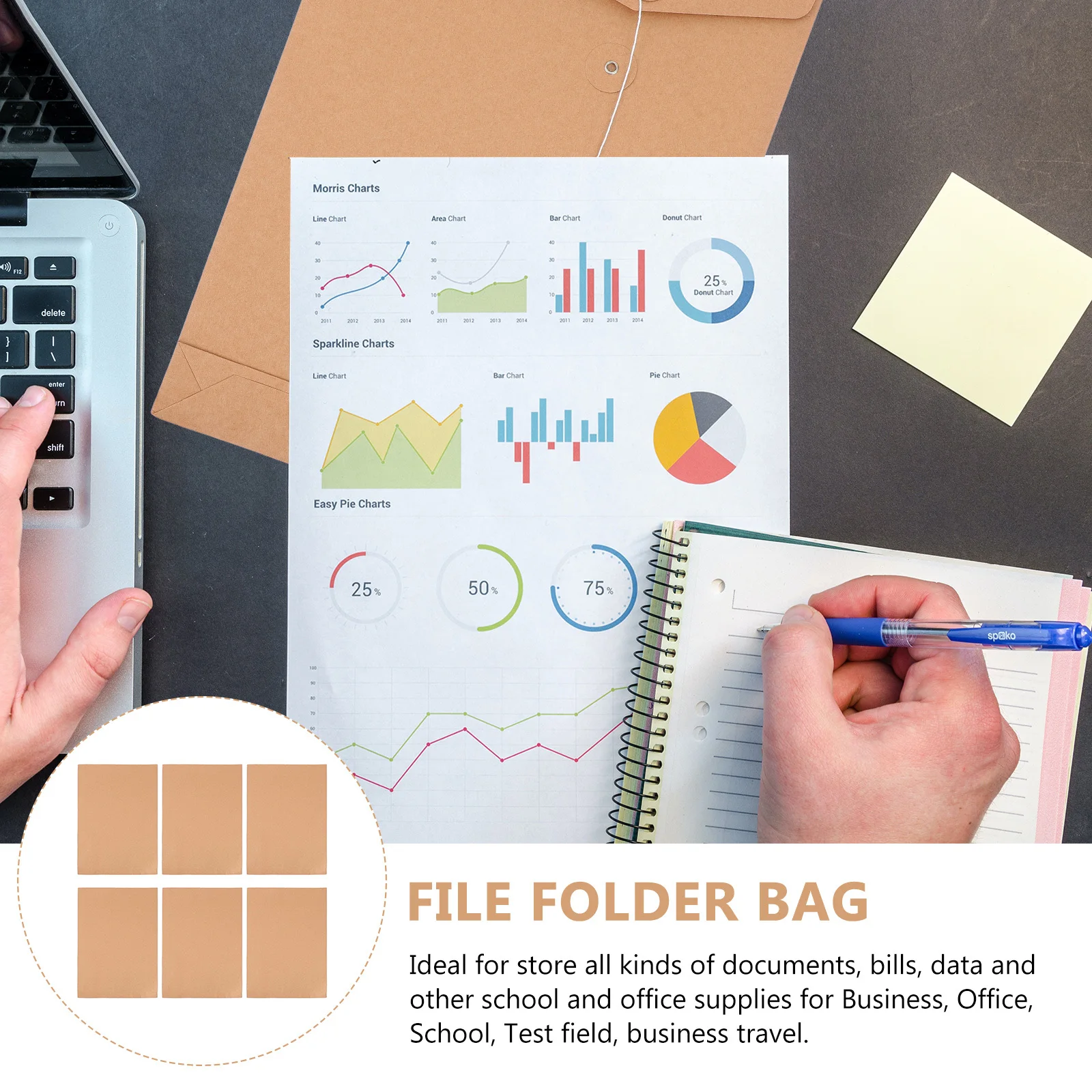 10Pcs Sturdy Kraft Paper Document Bag A4 Size Envelope File Folder for Gift Cards Business Cards Postcards Data Storage Portable
10Pcs Sturdy Kraft Paper Document Bag A4 Size Envelope File Folder for Gift Cards Business Cards Postcards Data Storage Portable