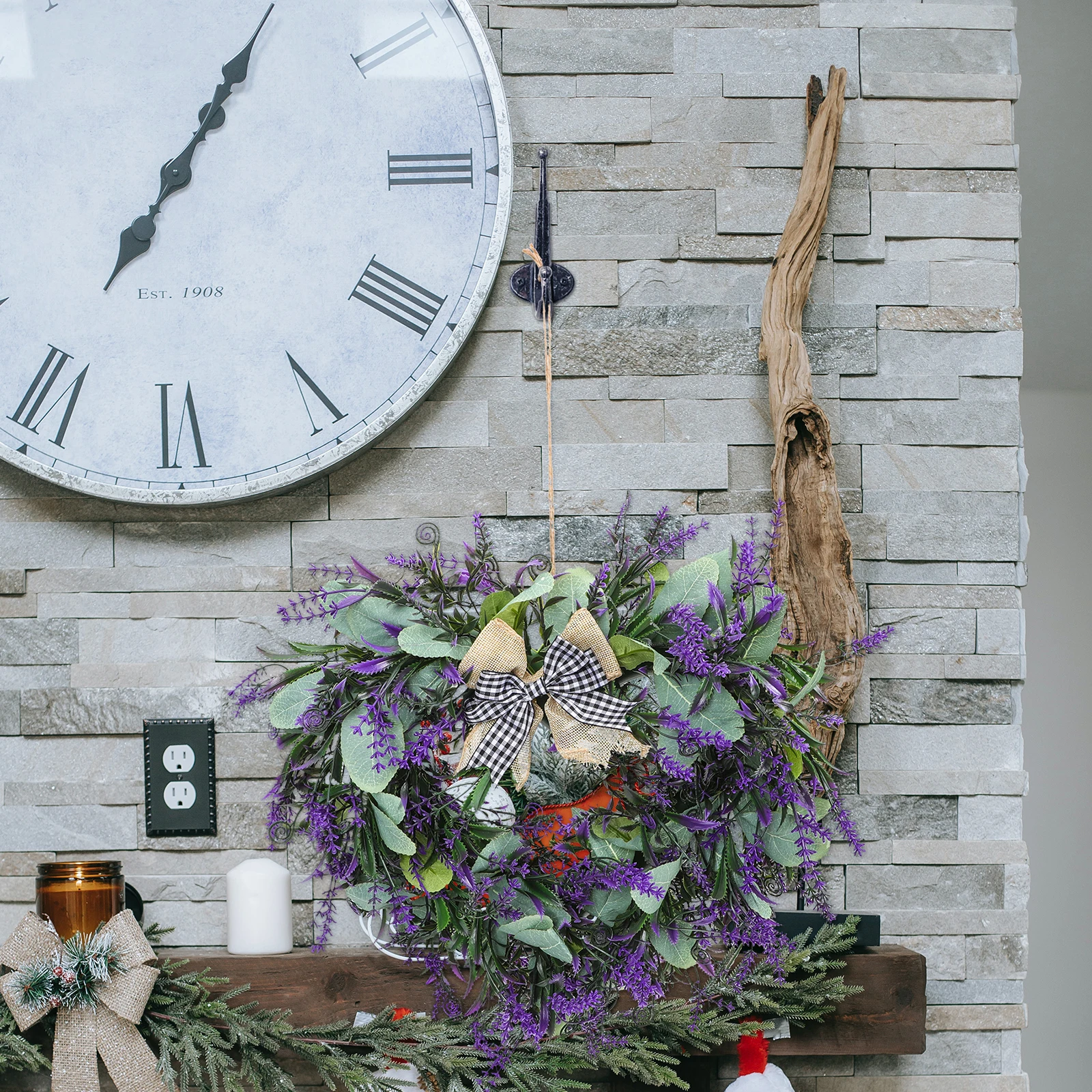 Lavender Heart Wreath Artificial Greenery Decor Door Floral Wreath Home Party Wedding Birthday Festival
Lavender Heart Wreath Artificial Greenery Decor Door Floral Wreath Home Party Wedding Birthday Festival