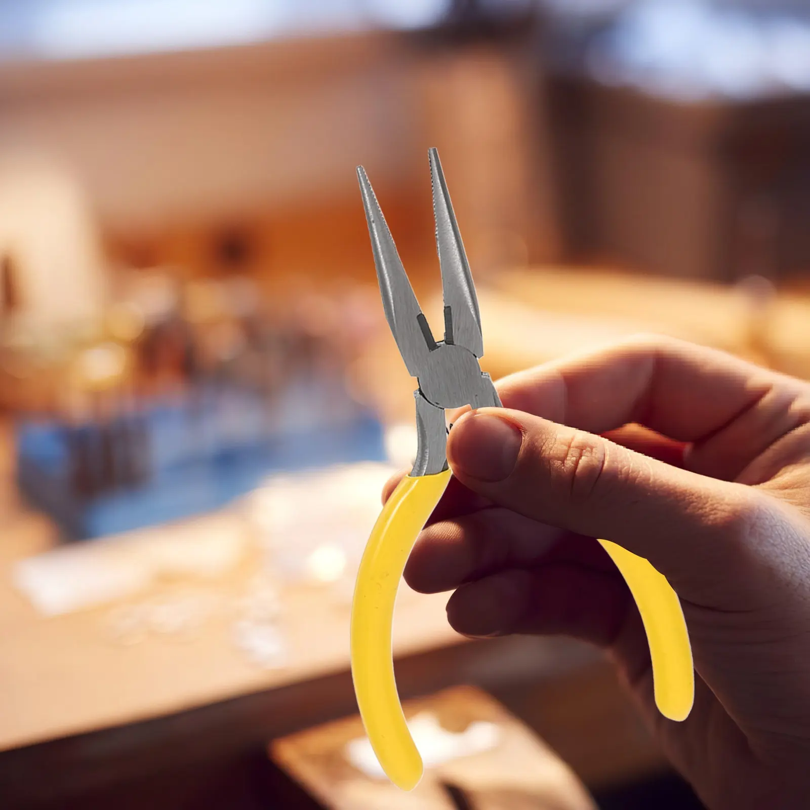 2Pcs High Carbon Steel Needle Nose Pliers Yellow Handle Serrated Tip Jewelry Making Tool Beading Pliers DIY Jewelry Hand Tool
2Pcs High Carbon Steel Needle Nose Pliers Yellow Handle Serrated Tip Jewelry Making Tool Beading Pliers DIY Jewelry Hand Tool