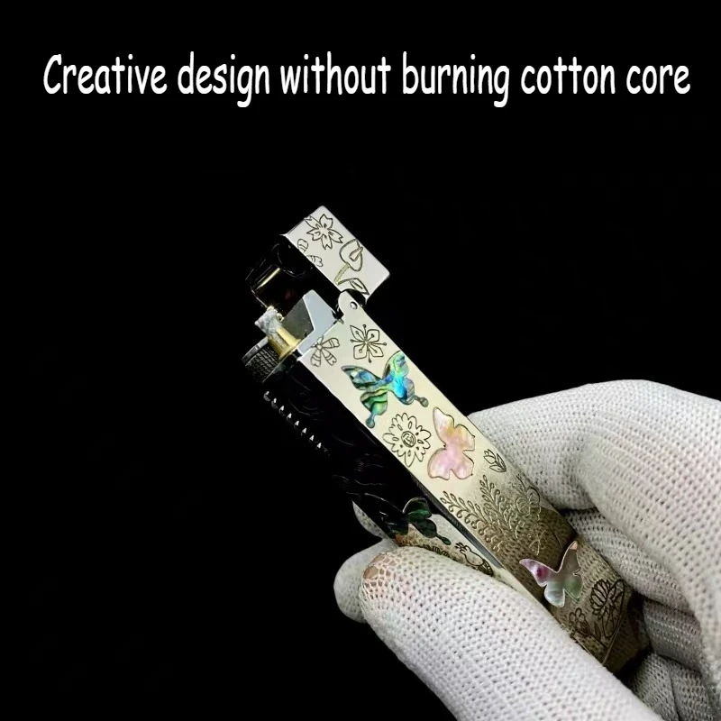 Длинная полоска, маленькая квадратная латунная масляная зажигалка, боковое зажигание, новый китайский стиль, инкрустированная цветочными бабочками, коллекция для парня 
Длинная полоска, маленькая квадратная латунная масляная зажигалка, боковое зажигание, новый китайский стиль, инкрустированная цветочными бабочками, коллекция для парня