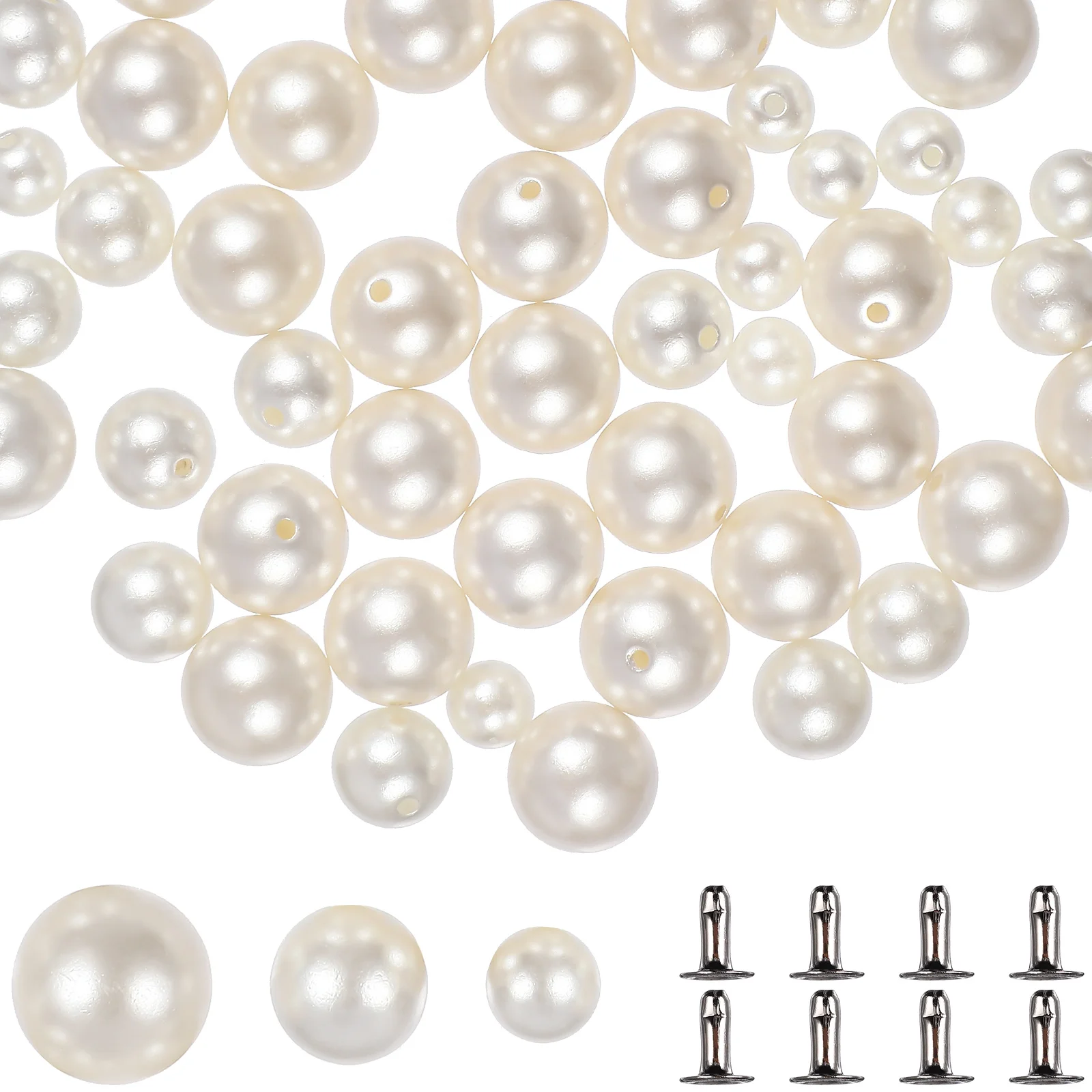 150 Pairs Snaps Pearl Rivets Costumes Simulation Pearls Beads Stud for Fabric Wedding Decor
150 Pairs Snaps Pearl Rivets Costumes Simulation Pearls Beads Stud for Fabric Wedding Decor