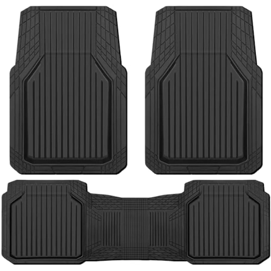 Heavy Duty Rubber Floor Mats for Car Waterproof Liner Deep Dish Car Mats Full Sets Universal Trim to Fit for SUV Truck Sedans V
Heavy Duty Rubber Floor Mats for Car Waterproof Liner Deep Dish Car Mats Full Sets Universal Trim to Fit for SUV Truck Sedans V