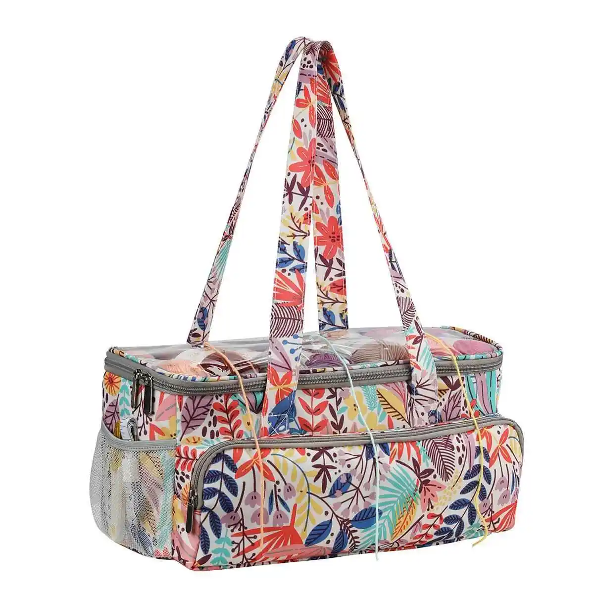 Cross-Border New Style Yarn Storage Bag Crochet Tool Organizer Handbag with Line Hole Oxford Cloth Material Home Organization
Cross-Border New Style Yarn Storage Bag Crochet Tool Organizer Handbag with Line Hole Oxford Cloth Material Home Organization