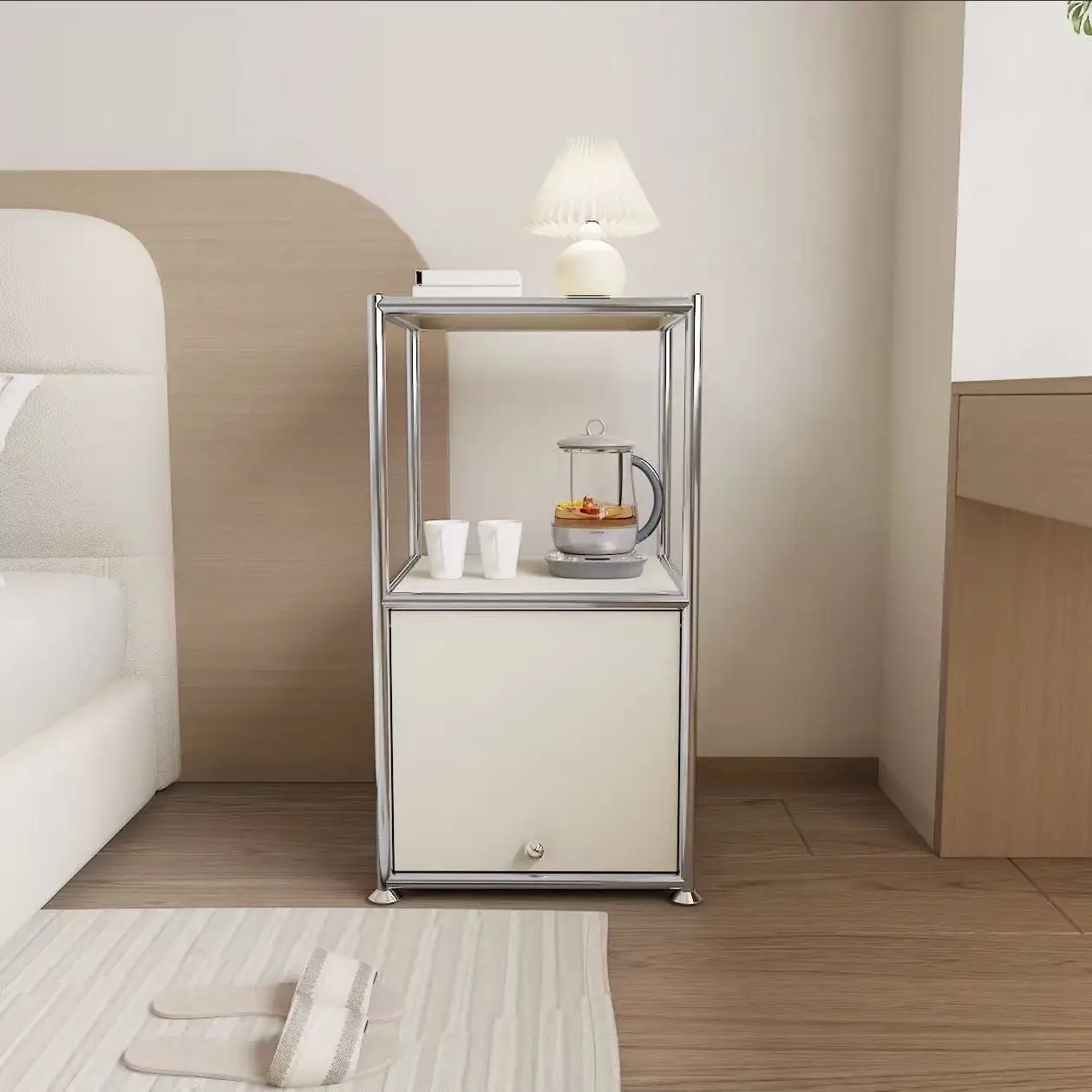 Modern Storage Cabinet Flip Door Bedside Table Iron Locker Module Nightstand Livingroom Cabinets for Bedroom Chest of Drawers
Modern Storage Cabinet Flip Door Bedside Table Iron Locker Module Nightstand Livingroom Cabinets for Bedroom Chest of Drawers