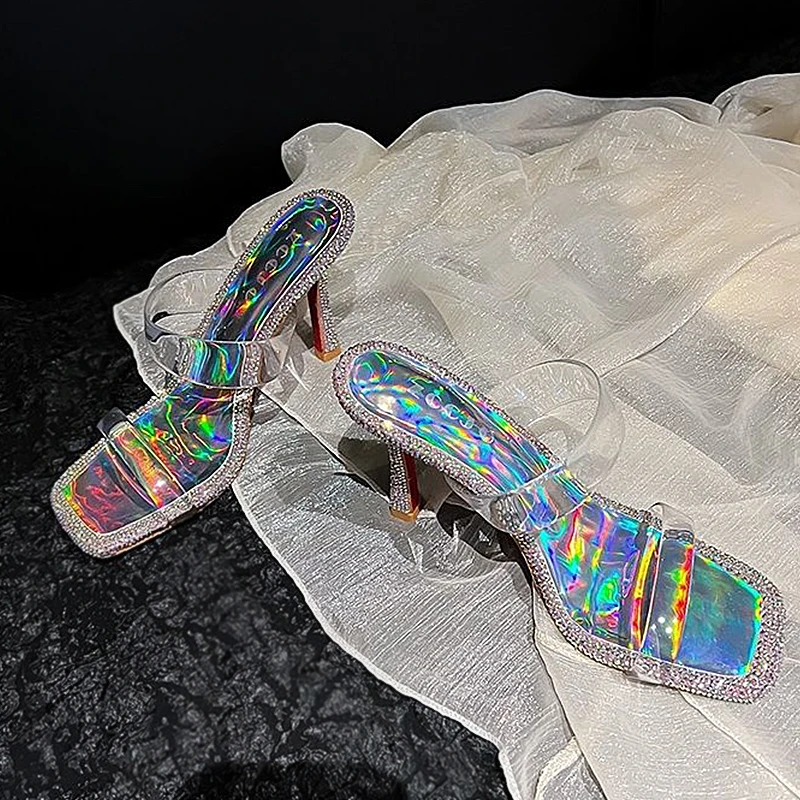 Luxury Women's Summer Sandals 2025 Rhinestone Bordered Transparent High Heels Fashion Banquet Party Elegant Woman Evening Shoes
Luxury Women's Summer Sandals 2025 Rhinestone Bordered Transparent High Heels Fashion Banquet Party Elegant Woman Evening Shoes