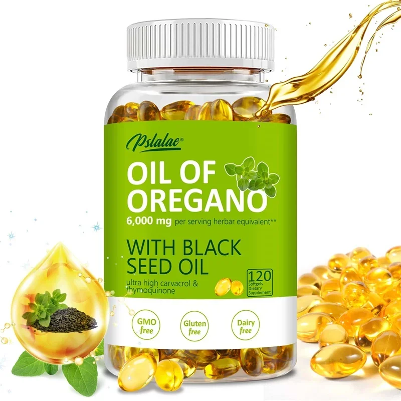 Oregano Oil Softgels 6000mg - Natural Antioxidant and Immune Support, Promotes Gut Health, Digestive Health
Oregano Oil Softgels 6000mg - Natural Antioxidant and Immune Support, Promotes Gut Health, Digestive Health