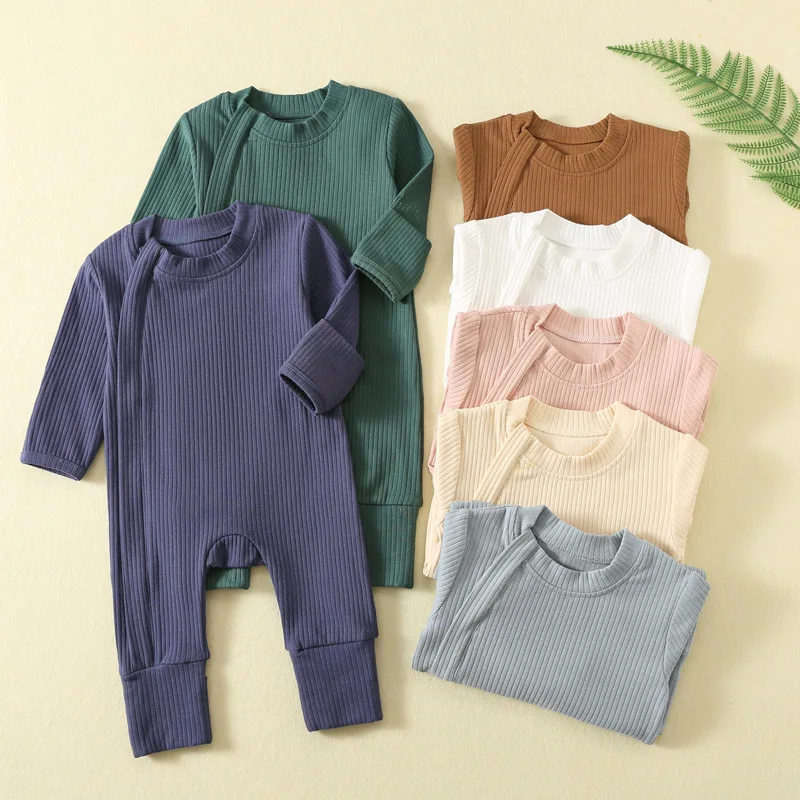 Somenie Unisex Baby Long-Sleeve Onesie with Zipper Boys & Girls Solid Color Ribbed Onesie for All-Season Use Soft & Comfortable
Somenie Unisex Baby Long-Sleeve Onesie with Zipper Boys & Girls Solid Color Ribbed Onesie for All-Season Use Soft & Comfortable
