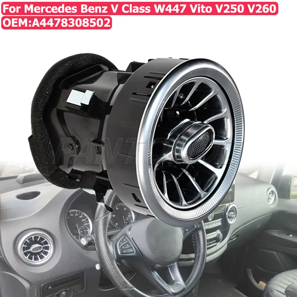 Interior Front Dashboard Air Condition AC Vent Outlet Turbo Trim For Mercedes Benz V Class W447 Vito V250 V260 A4478308502
Interior Front Dashboard Air Condition AC Vent Outlet Turbo Trim For Mercedes Benz V Class W447 Vito V250 V260 A4478308502
