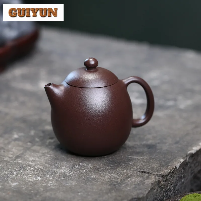 150ml Retro Yixing Purple Clay Teapots Handmade Dragon Egg Pot Raw Ore Purple Mud Kettle Zisha Tea Set Collection Craft Teaware
150ml Retro Yixing Purple Clay Teapots Handmade Dragon Egg Pot Raw Ore Purple Mud Kettle Zisha Tea Set Collection Craft Teaware