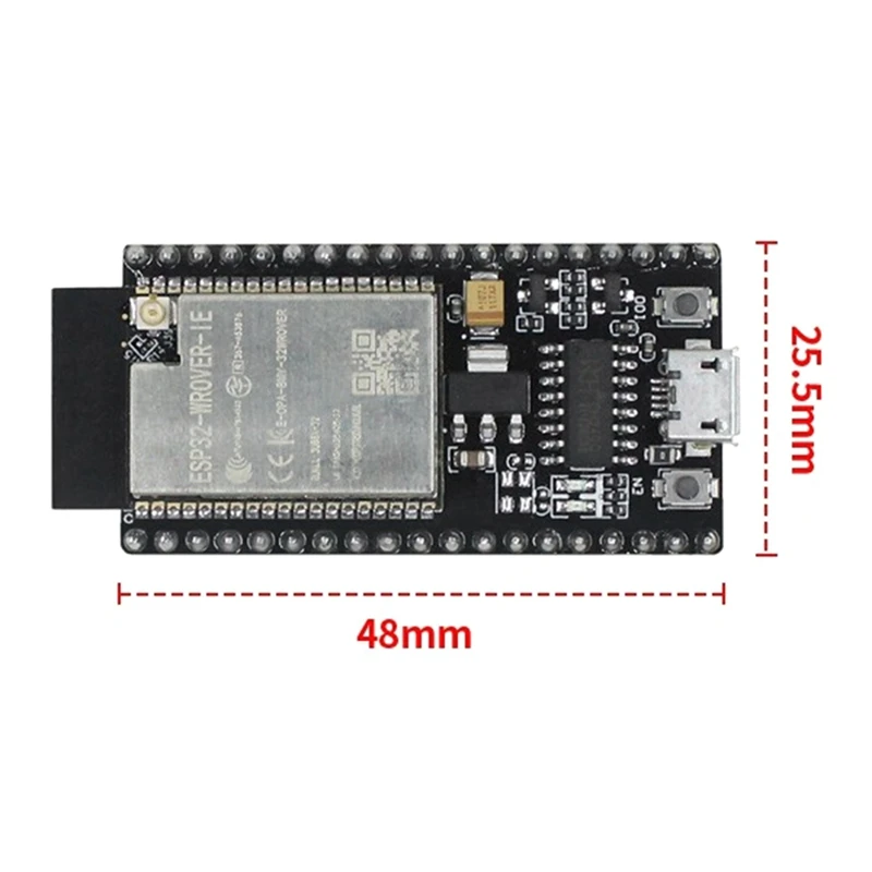 W1K-xESP-WROVER-IE Плата разработки WiFi ESP-WROVER-IE Основная плата WiFi + Bluetooth-совместимый последовательный порт
W1K-xESP-WROVER-IE Плата разработки WiFi ESP-WROVER-IE Основная плата WiFi + Bluetooth-совместимый последовательный порт