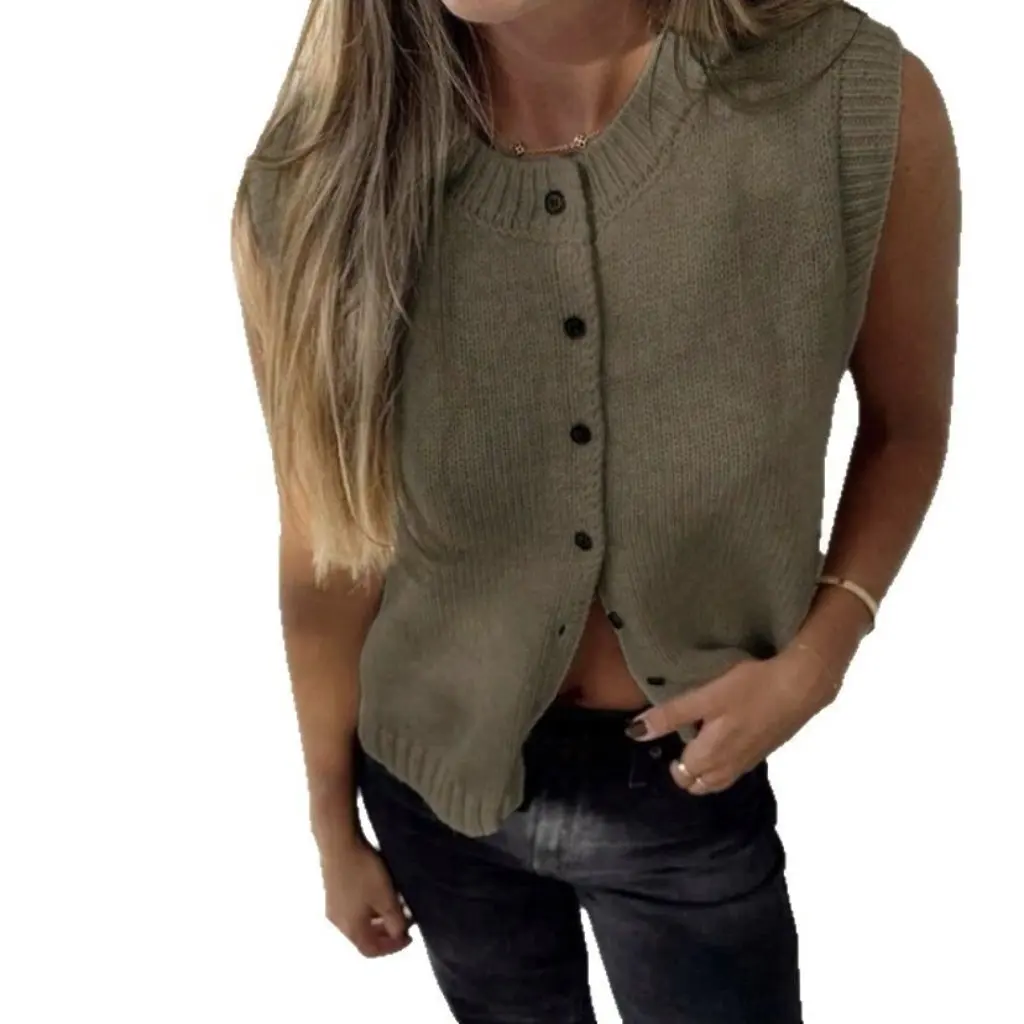 Women's 5-Color Knitted Vest Casual Maillard Style Versatile Single-Breasted Cardigan Top for Versatile Occasions
Women's 5-Color Knitted Vest Casual Maillard Style Versatile Single-Breasted Cardigan Top for Versatile Occasions