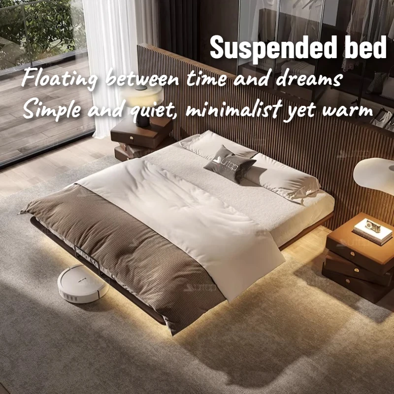 Top-grain Leather Double Bed Modern Fashion Floating Bed Decor Aesthetic Nordic Design King Size Frame Bedroom Furniture Sets
Top-grain Leather Double Bed Modern Fashion Floating Bed Decor Aesthetic Nordic Design King Size Frame Bedroom Furniture Sets