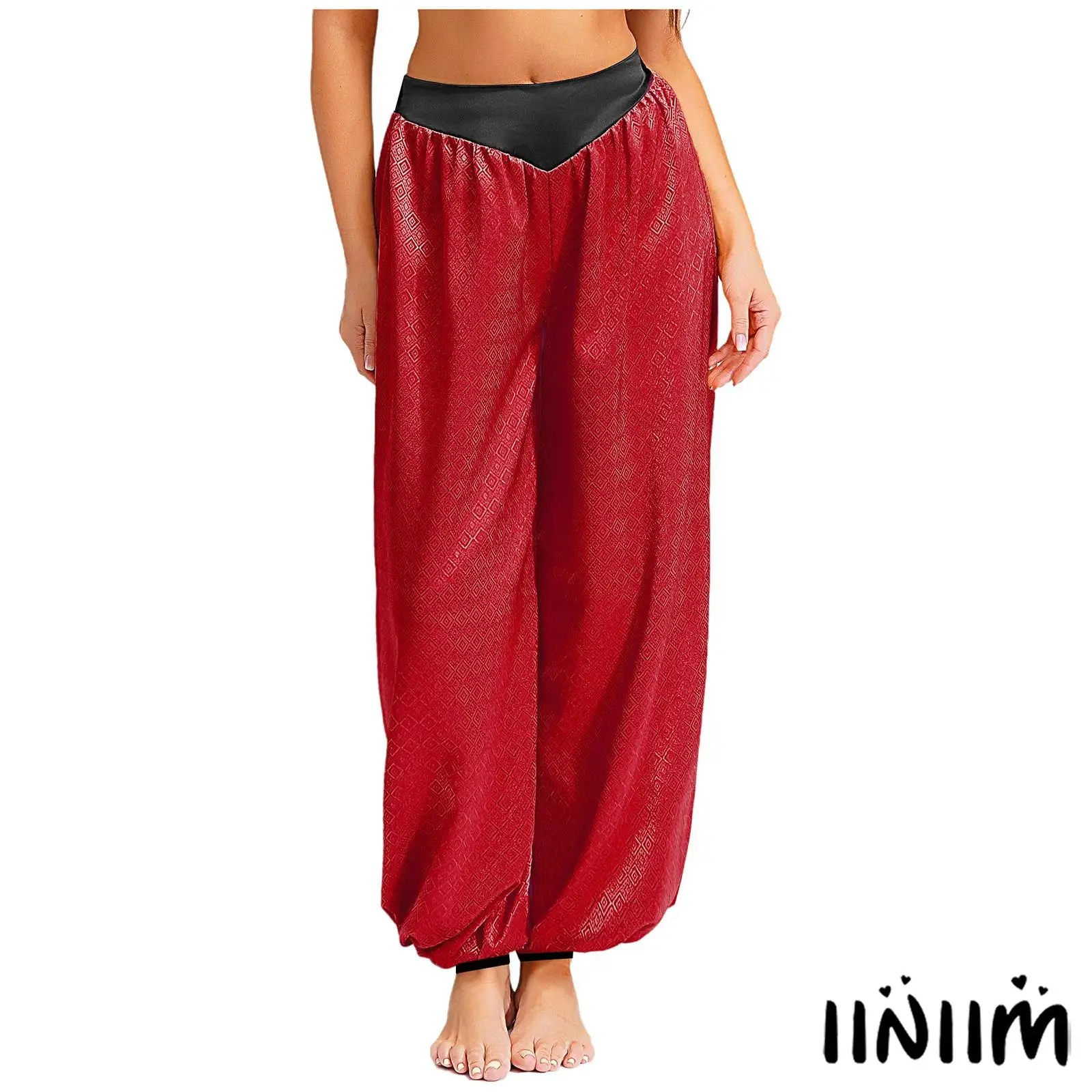 Halloween Jacquard Harem Pants for Women Bohemian Loose Lantern Trousers Stretchy Polyester Spandex Arab Princess Costume
Halloween Jacquard Harem Pants for Women Bohemian Loose Lantern Trousers Stretchy Polyester Spandex Arab Princess Costume