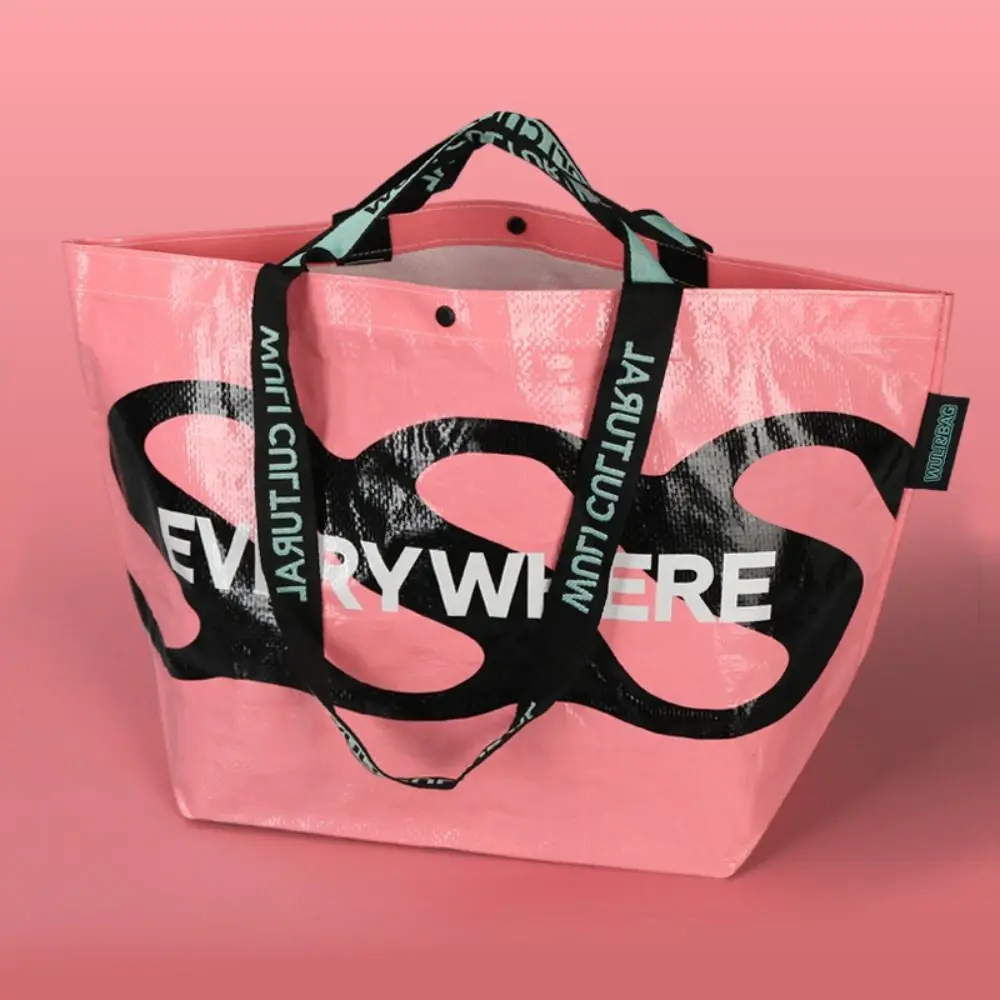 Creative Handheld Woven Shopper Bag Large Capacity Colour Printing Tote Bag Foldable Reusable Handbag
Creative Handheld Woven Shopper Bag Large Capacity Colour Printing Tote Bag Foldable Reusable Handbag