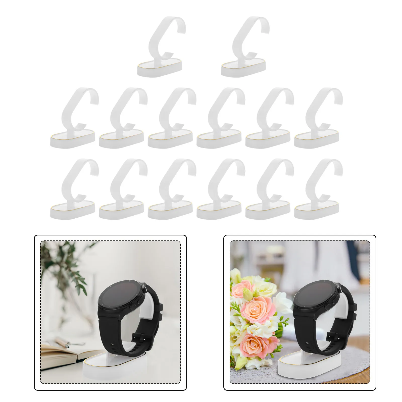 20Pcs Plastic Watch Display Stand Plastic Bracelet Holder Desktop Jewelry Organizer for Watches Wrist Jewelry Countertop Tidy
20Pcs Plastic Watch Display Stand Plastic Bracelet Holder Desktop Jewelry Organizer for Watches Wrist Jewelry Countertop Tidy