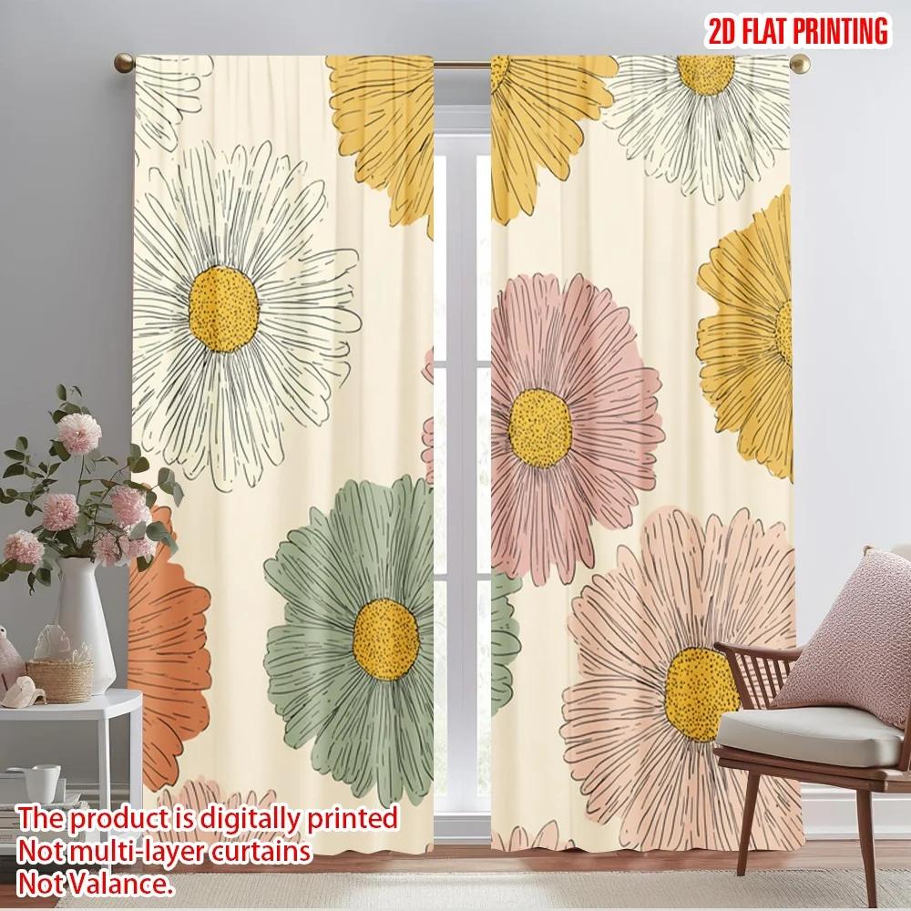 2pcs 2D flat printing Window Treatment Curtains Floral Delight Polyester Without Electricity 0 Perfect for Decorations
2pcs 2D flat printing Window Treatment Curtains Floral Delight Polyester Without Electricity 0 Perfect for Decorations