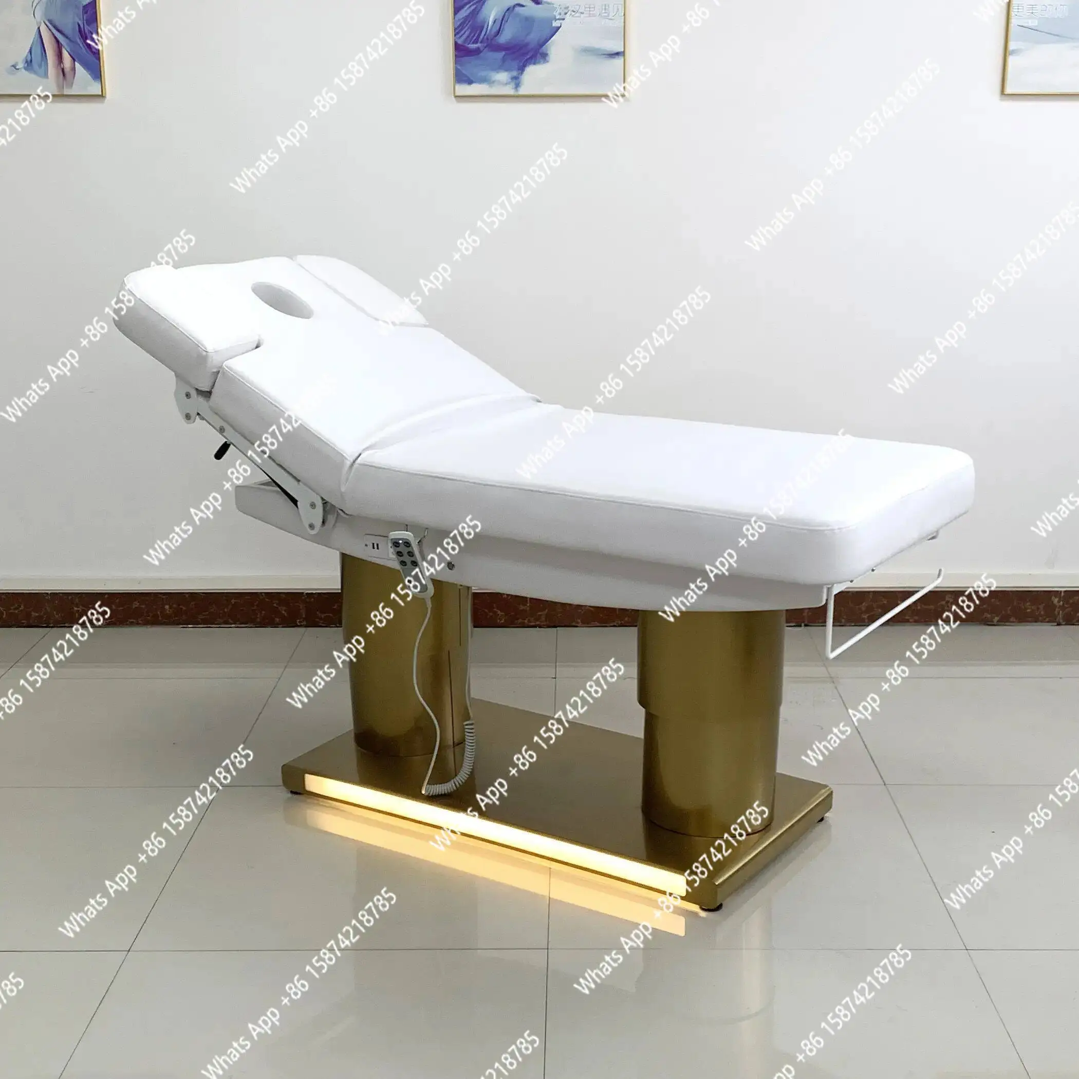 SPA electric lifting beauty bed multi-function adjustment tattoo embroidery physiotherapy massage body bed with head hole
SPA electric lifting beauty bed multi-function adjustment tattoo embroidery physiotherapy massage body bed with head hole