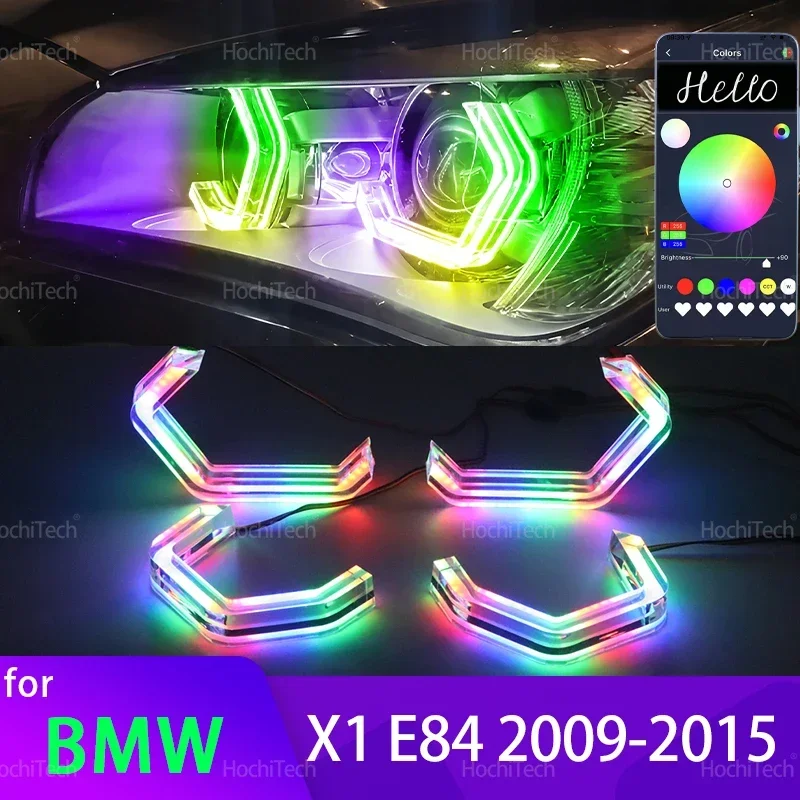 Для BMW X1 E84 2009 2010 2011 2012 2013 2014 2015 Ксеноновые фары M4 Iconic Style Многоцветные RGB светодиодные кольца Angel Eyes Kit
Для BMW X1 E84 2009 2010 2011 2012 2013 2014 2015 Ксеноновые фары M4 Iconic Style Многоцветные RGB светодиодные кольца Angel Eyes Kit