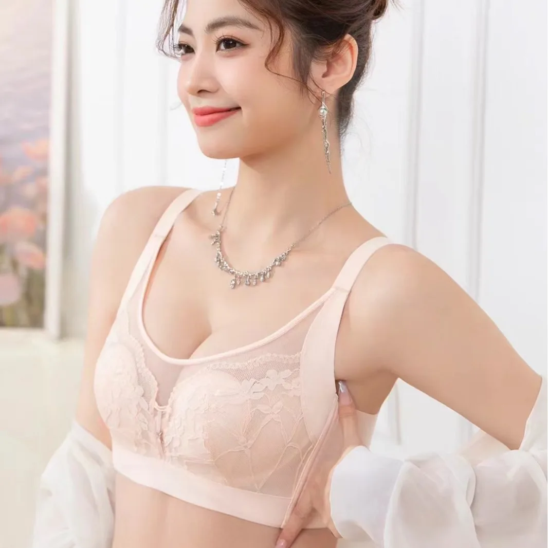 Adjustable Lace Thin Rabbit Ear Cup Sponge Bra Women's Underwear Breathable Comfortable Cotton Wireless Shoulder Design
Adjustable Lace Thin Rabbit Ear Cup Sponge Bra Women's Underwear Breathable Comfortable Cotton Wireless Shoulder Design