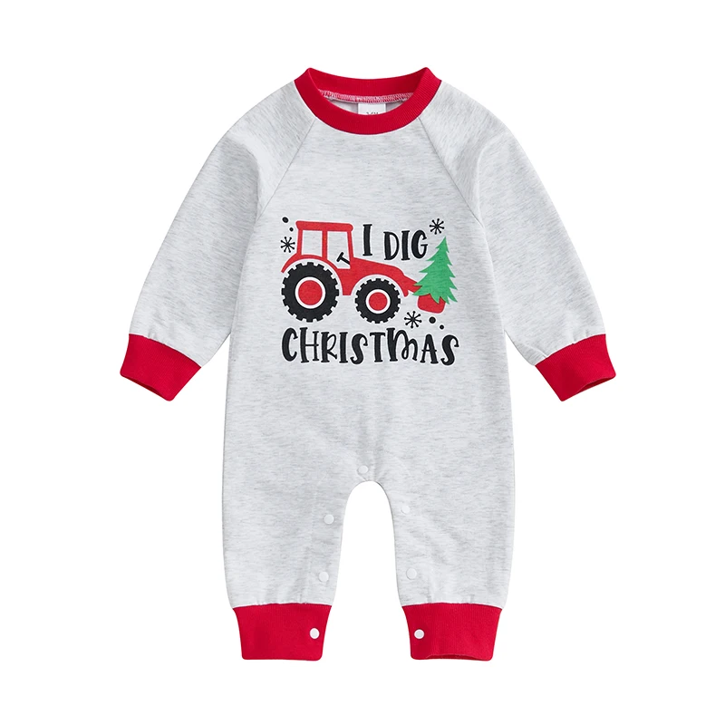 Baby Boy Christmas Outfit Tractor Print Long Sleeve Romper Full Length Jumpsuit Nebworn Infant Farm Clothes
Baby Boy Christmas Outfit Tractor Print Long Sleeve Romper Full Length Jumpsuit Nebworn Infant Farm Clothes
