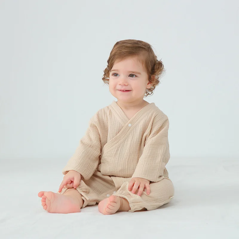 Summer Baby Romper - Long-Sleeve, Pure Cotton, Breathable, and Lightweight for Infants and Toddlers
Summer Baby Romper - Long-Sleeve, Pure Cotton, Breathable, and Lightweight for Infants and Toddlers