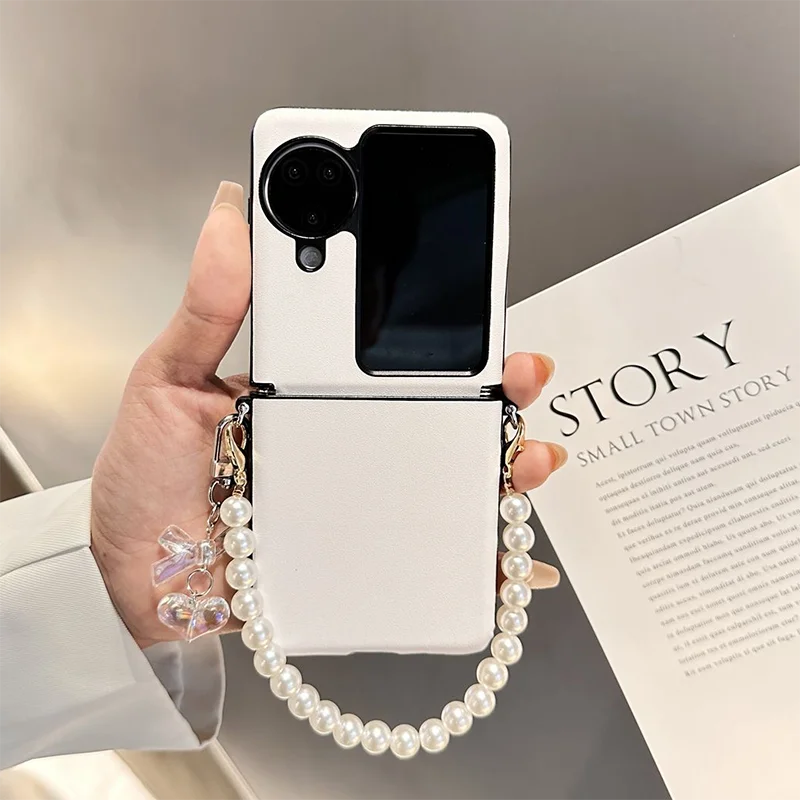 Elegant White Women leather Phone case for OPPO Find N3 Flip/OPPO Find N2 Flip Cover Cute Crystal Pendant
Elegant White Women leather Phone case for OPPO Find N3 Flip/OPPO Find N2 Flip Cover Cute Crystal Pendant