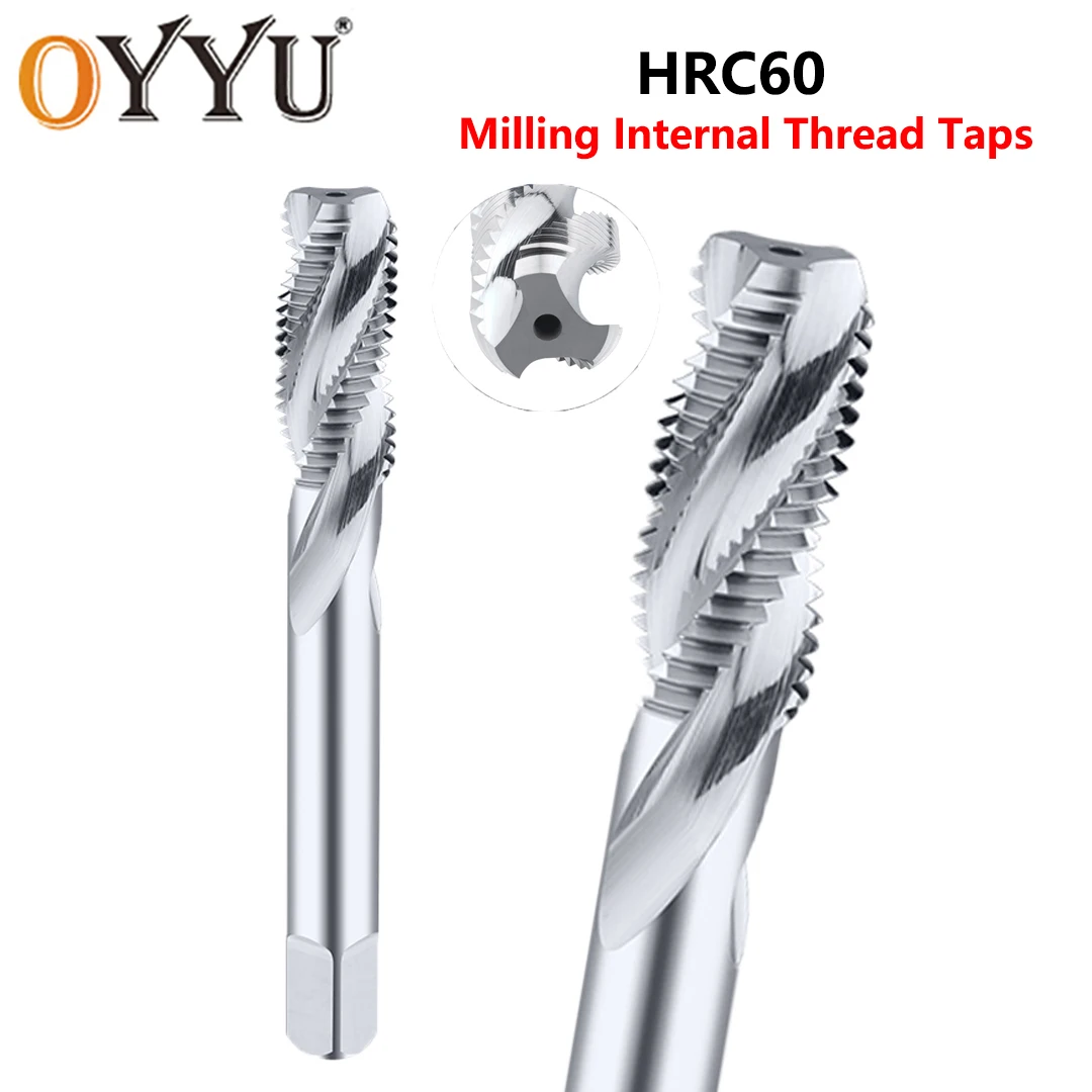 OYYU HRC60 CNC Carbide Tap Spiral Flute Machine Thread Forming Coated M2 M3 M4 M5 M6 M8 M10 M12 M14 M16 M18 M20 Tools Metal
OYYU HRC60 CNC Carbide Tap Spiral Flute Machine Thread Forming Coated M2 M3 M4 M5 M6 M8 M10 M12 M14 M16 M18 M20 Tools Metal