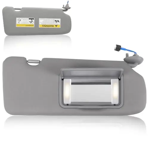 Gray Passenger Side Sun Visor With Built-In Vanity Light And Mirror For Honda CR-V 2017–2022 Replacement
Gray Passenger Side Sun Visor With Built-In Vanity Light And Mirror For Honda CR-V 2017–2022 Replacement
