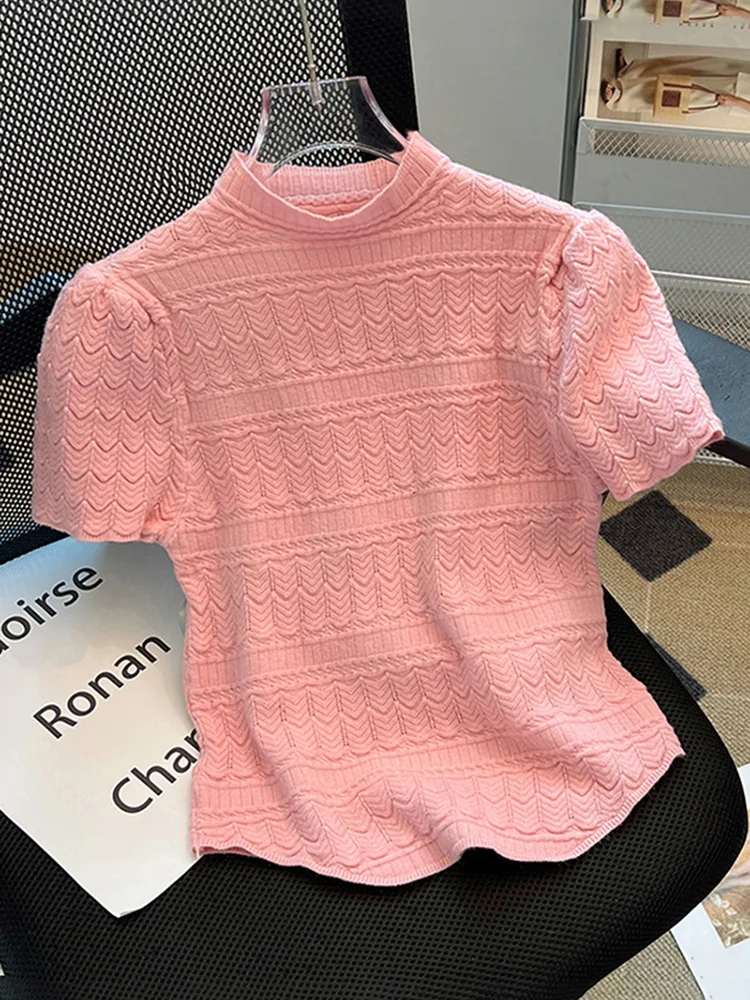 Faionable ort Sve Knitted T-irt Women's Summer Slim Fit Top Sli Cact Design Commute Sle Pure Color f Hig...
Faionable ort Sve Knitted T-irt Women's Summer Slim Fit Top Sli Cact Design Commute Sle Pure Color f Hig...