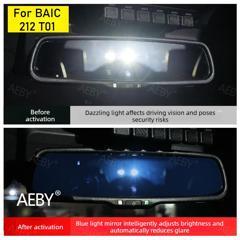 Для BAIC 212 T01: Автоматически затемняющееся зеркало заднего вида, электронное антибликовое, безрамное с датчиком освещенности, аксессуары для салона автомобиля
Для BAIC 212 T01: Автоматически затемняющееся зеркало заднего вида, электронное антибликовое, безрамное с датчиком освещенности, аксессуары для салона автомобиля