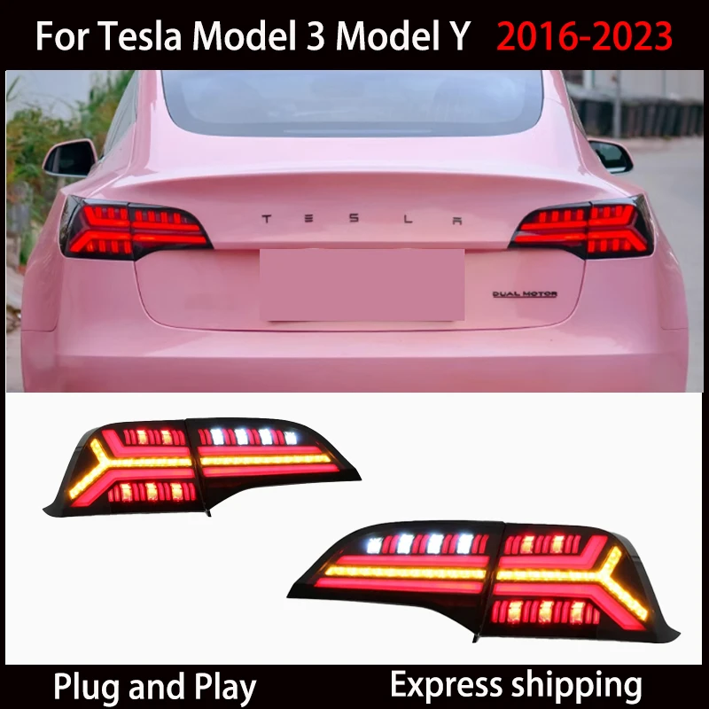 Car Styling Tail Lamp For Tesla Model 3 Model Y 2016-2023 Tail Lights LED Dynamic Signal DRL Brake Reverse auto Accessories
Car Styling Tail Lamp For Tesla Model 3 Model Y 2016-2023 Tail Lights LED Dynamic Signal DRL Brake Reverse auto Accessories