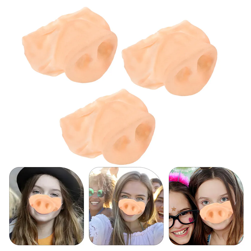 3Pcs Pig Nose Latex Costume Accessories Elastic Band Cosplay Halloween Snout Props for Themed Dress Up
3Pcs Pig Nose Latex Costume Accessories Elastic Band Cosplay Halloween Snout Props for Themed Dress Up