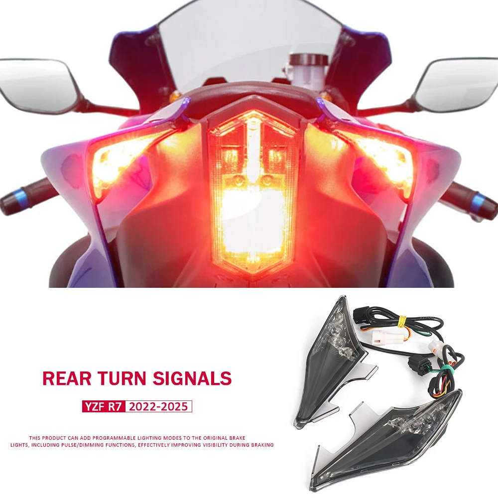 For YAMAHA YZF-R7 YZFR7 YZF R7 r7 Motorcycle Accessories LED Turn Signals Indicator Blinker Light Waterproof 2022 2023 2024 2025
For YAMAHA YZF-R7 YZFR7 YZF R7 r7 Motorcycle Accessories LED Turn Signals Indicator Blinker Light Waterproof 2022 2023 2024 2025
