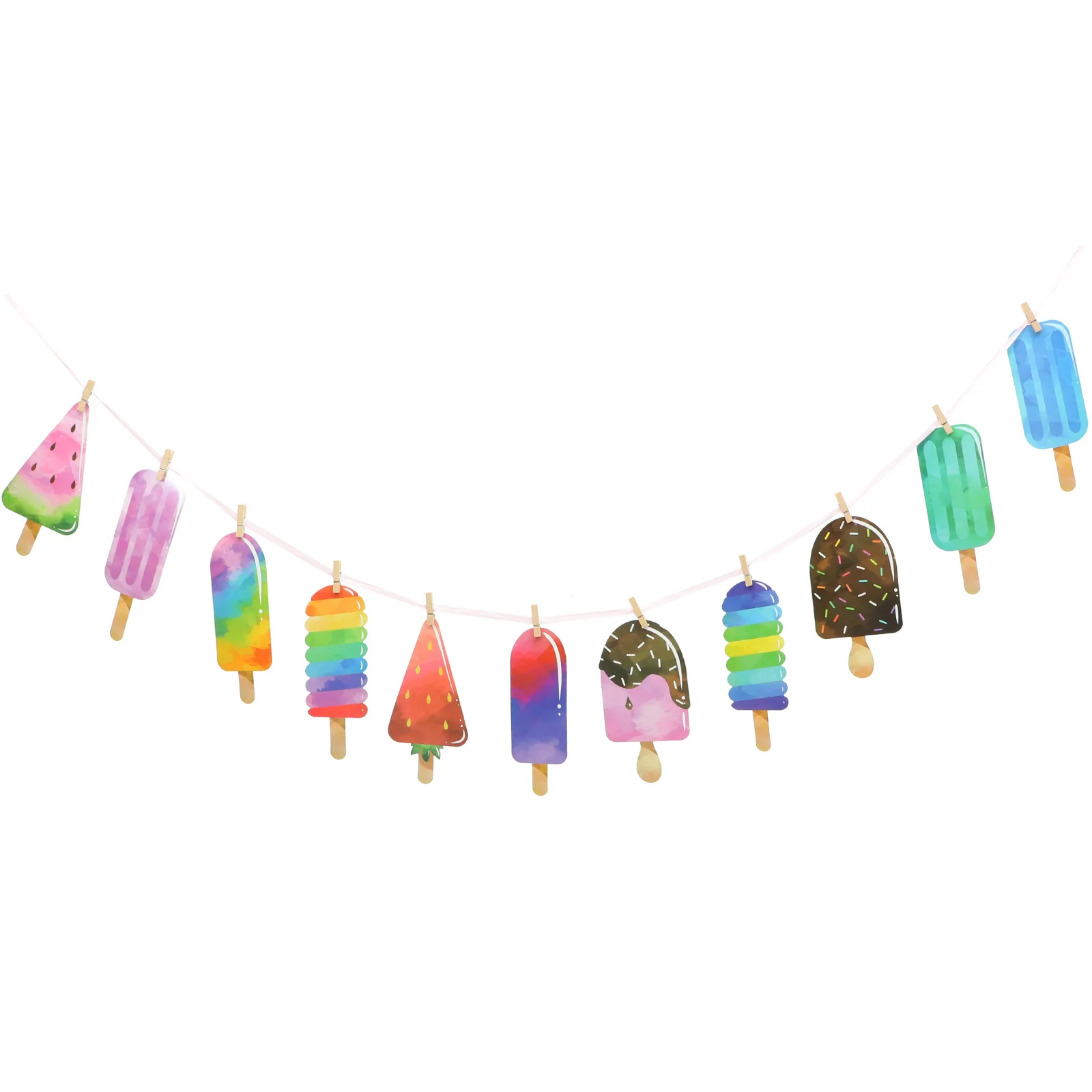 1 set Popsicle Banner Cream Garland Summer Party Decoration Kids Birthday Hanging Wall Decor Ice Cream Banner Flag Set
1 set Popsicle Banner Cream Garland Summer Party Decoration Kids Birthday Hanging Wall Decor Ice Cream Banner Flag Set