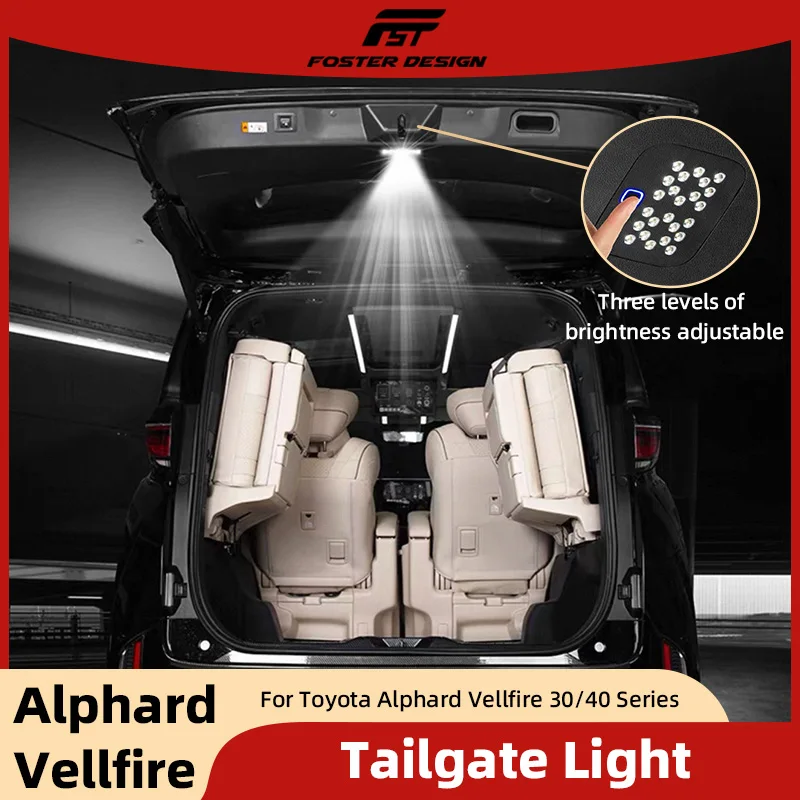 For Toyota Alphard Vellfire Series 30/40 Tailgate Light Trunk Light Back Door Light Lamp Accessories
For Toyota Alphard Vellfire Series 30/40 Tailgate Light Trunk Light Back Door Light Lamp Accessories