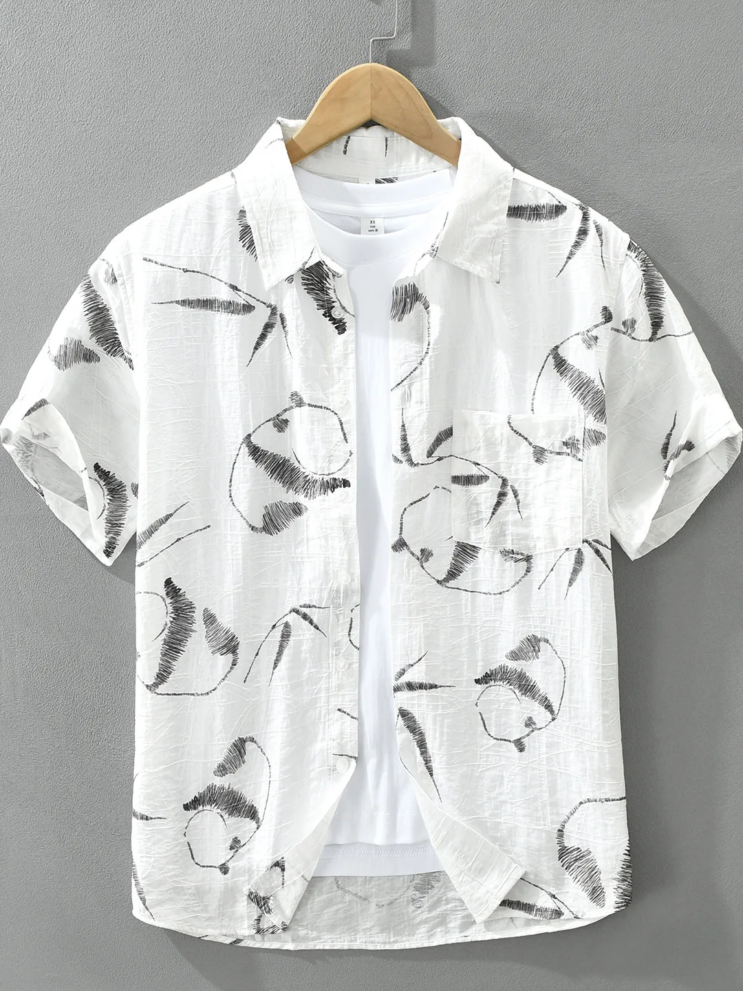 Linen Panda Print Short Sleeve Shirt Men's Summer Thin Breathable Lyocell Blended Casual Shirt Printed Trendy Street Style
Linen Panda Print Short Sleeve Shirt Men's Summer Thin Breathable Lyocell Blended Casual Shirt Printed Trendy Street Style